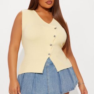 My Comfort Place Hardware Vest - Butter Yellow