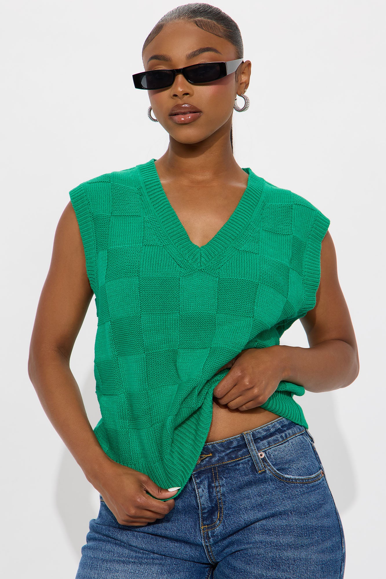 Boss In Faux Fur Sweater Top - Chocolate - Image 38