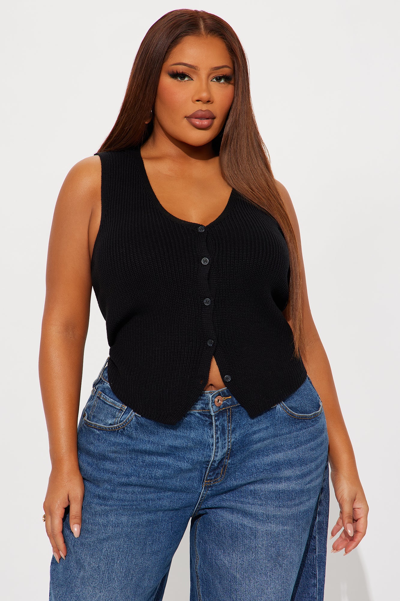 The Original Sweater Vest - Black - Image 43