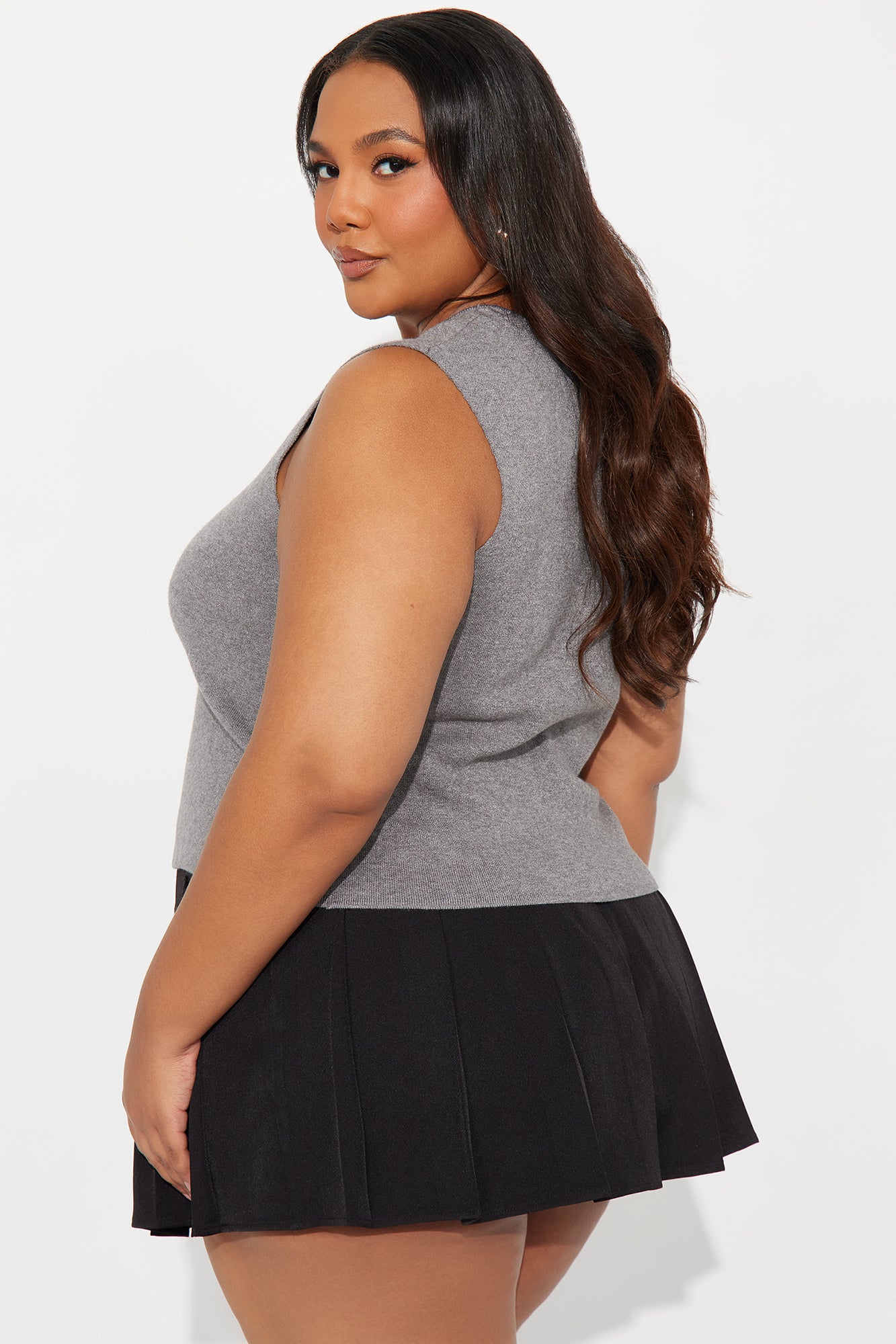 Look Closer Hardware Vest - Charcoal - Image 3